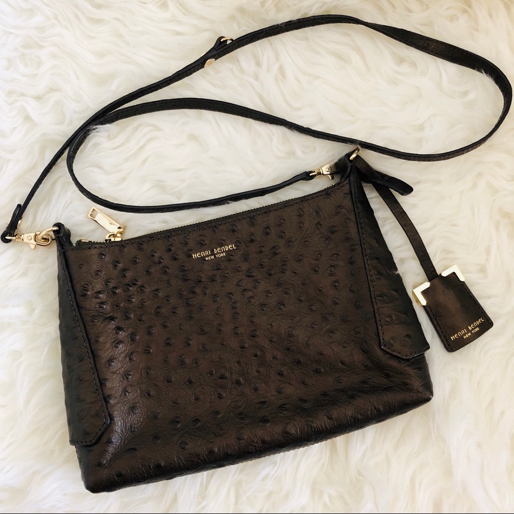 Henri Bendel New York Rivington Crossbody Ostrich